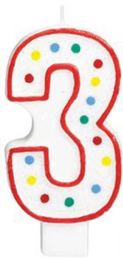 Picture of CANDLE NUMBER GIANT 3 - 13.3CM